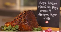 Baked Christmas ham with soy, ginger, orange and Szechuan pepper glaze feature image